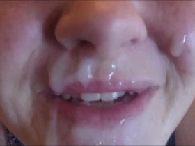 Sadee Gives Hot Girl A Huge Think Facial Shooting Cum All Over Her Face &_ Mouth Slow Mo Cumshot